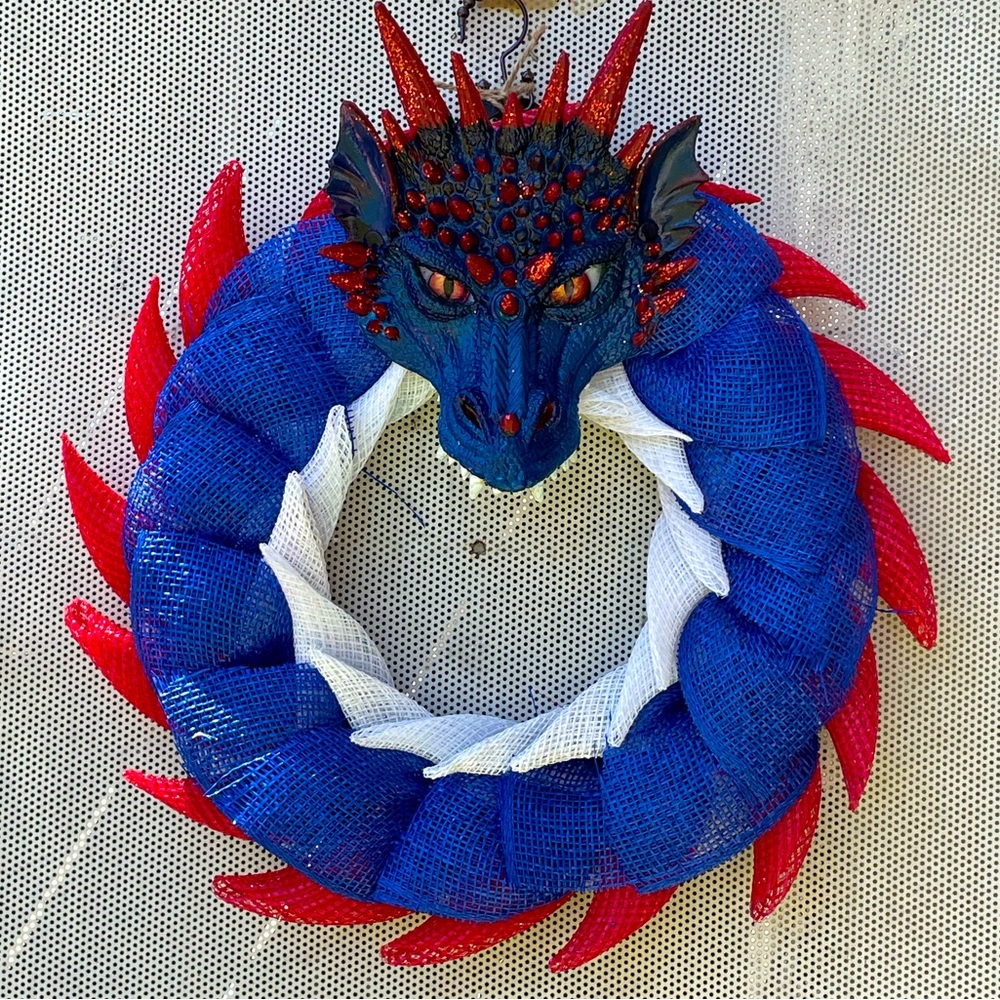 Red, White & Blue “Patriotic Dragon” Wreath